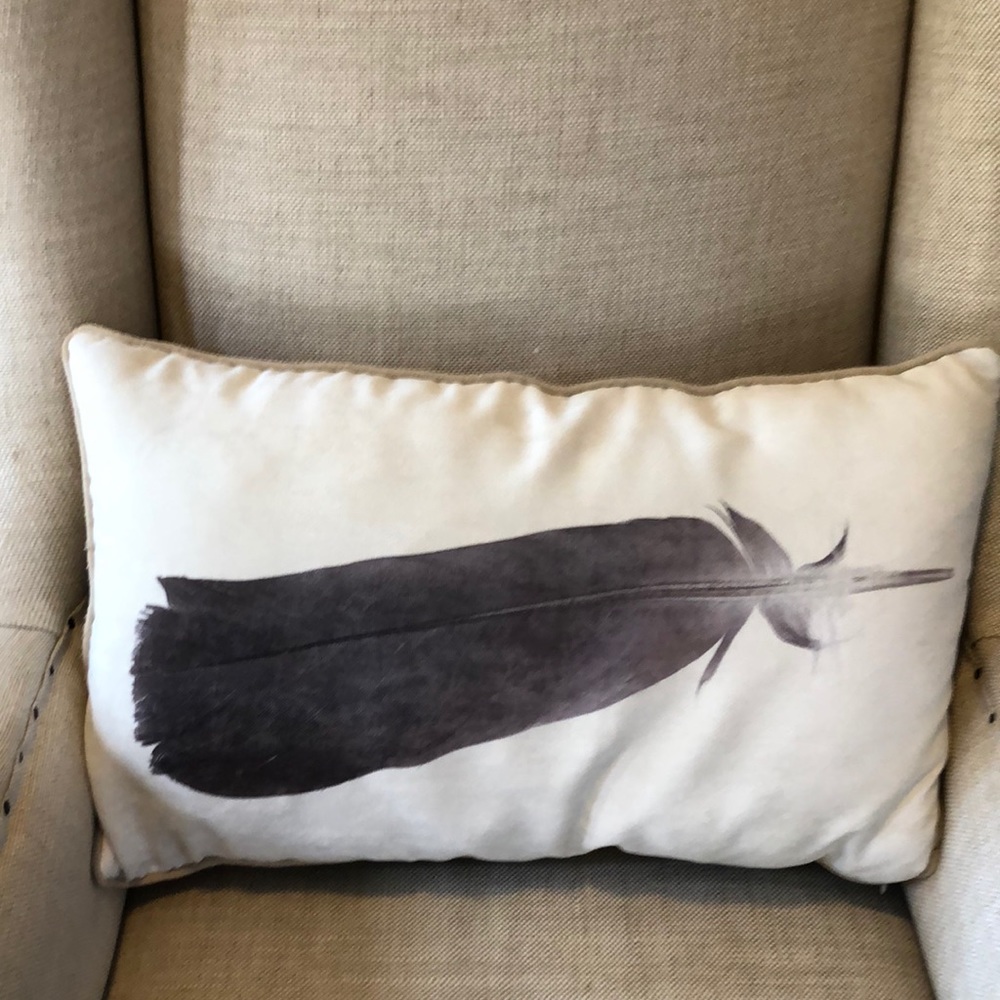 Twos Company Lumbar Feather Pillow